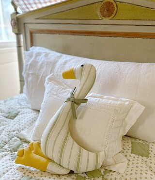 x Kristin Ellen Hockman Casper Green Stripe Duck Plush | Dillard's