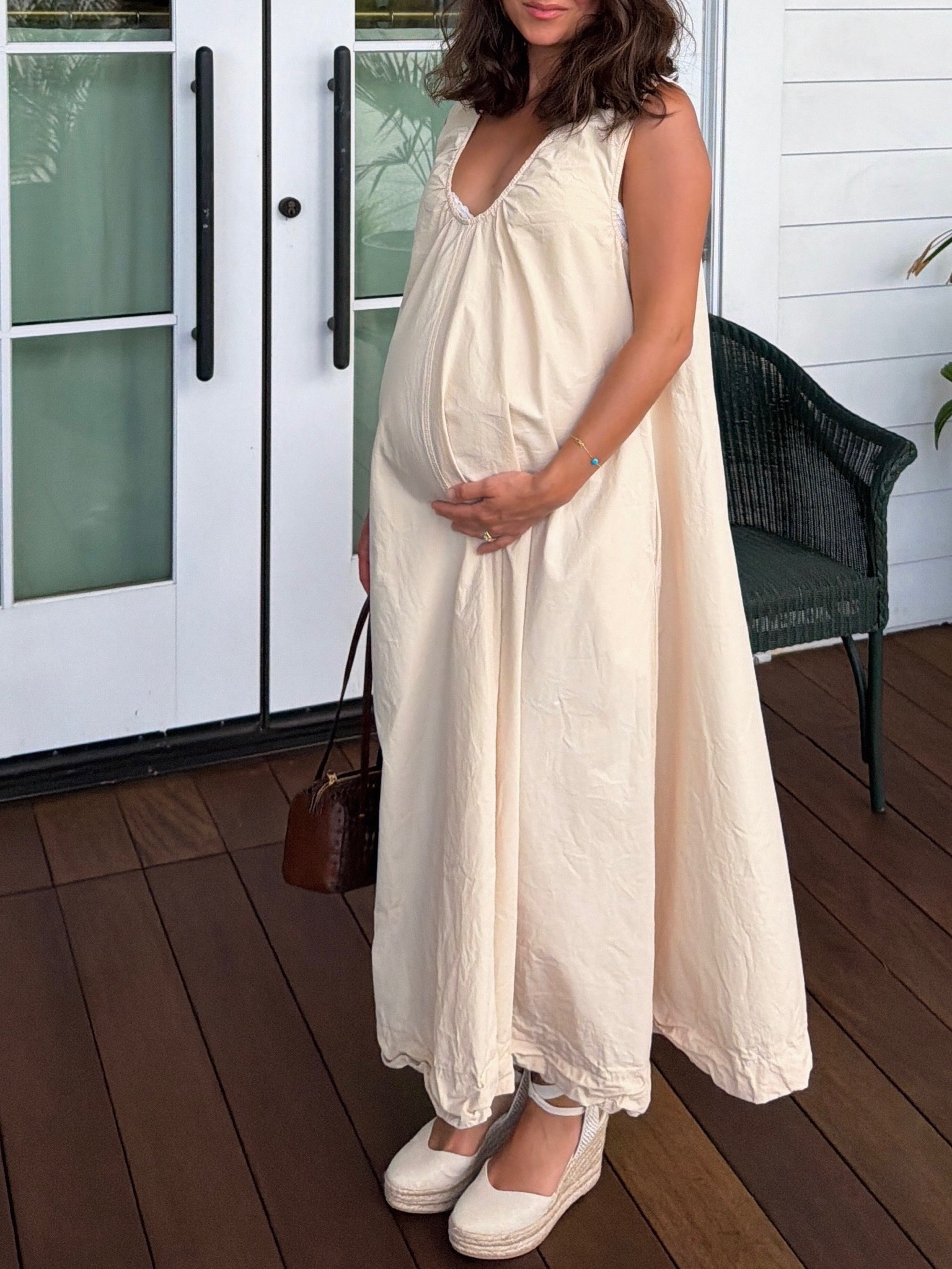 [6/30/26] this dress is so comfortable and under $100 from @Petal & Pup | wearing size medium in color oatmeal, also comes in other prints/colors! Bag is a fav from @Madewell and shoes are @dolcevita

#LTKootd #LTKBump #LTKSeasonal