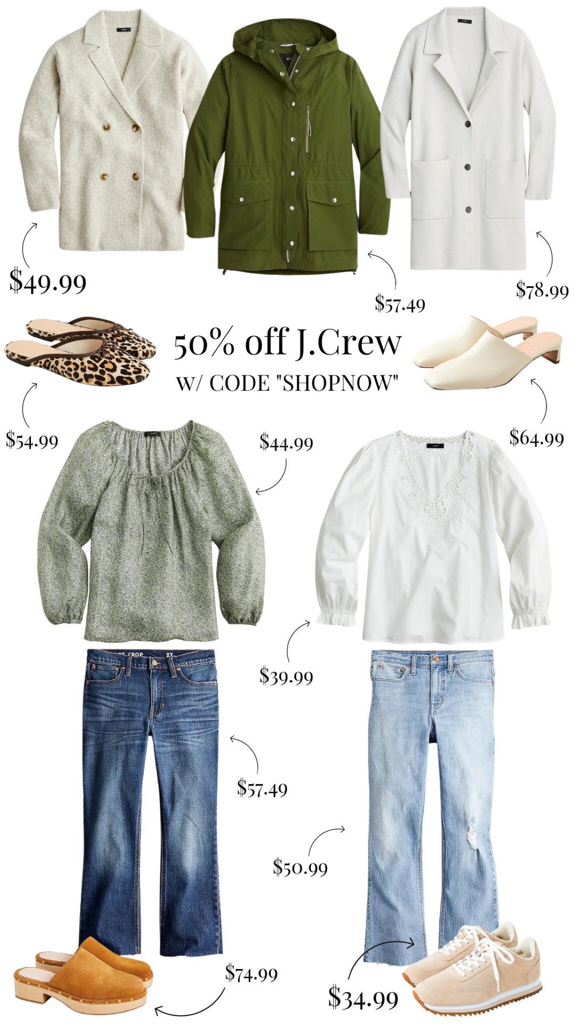 Use code “SHOPNOW” to take 50 percent off!