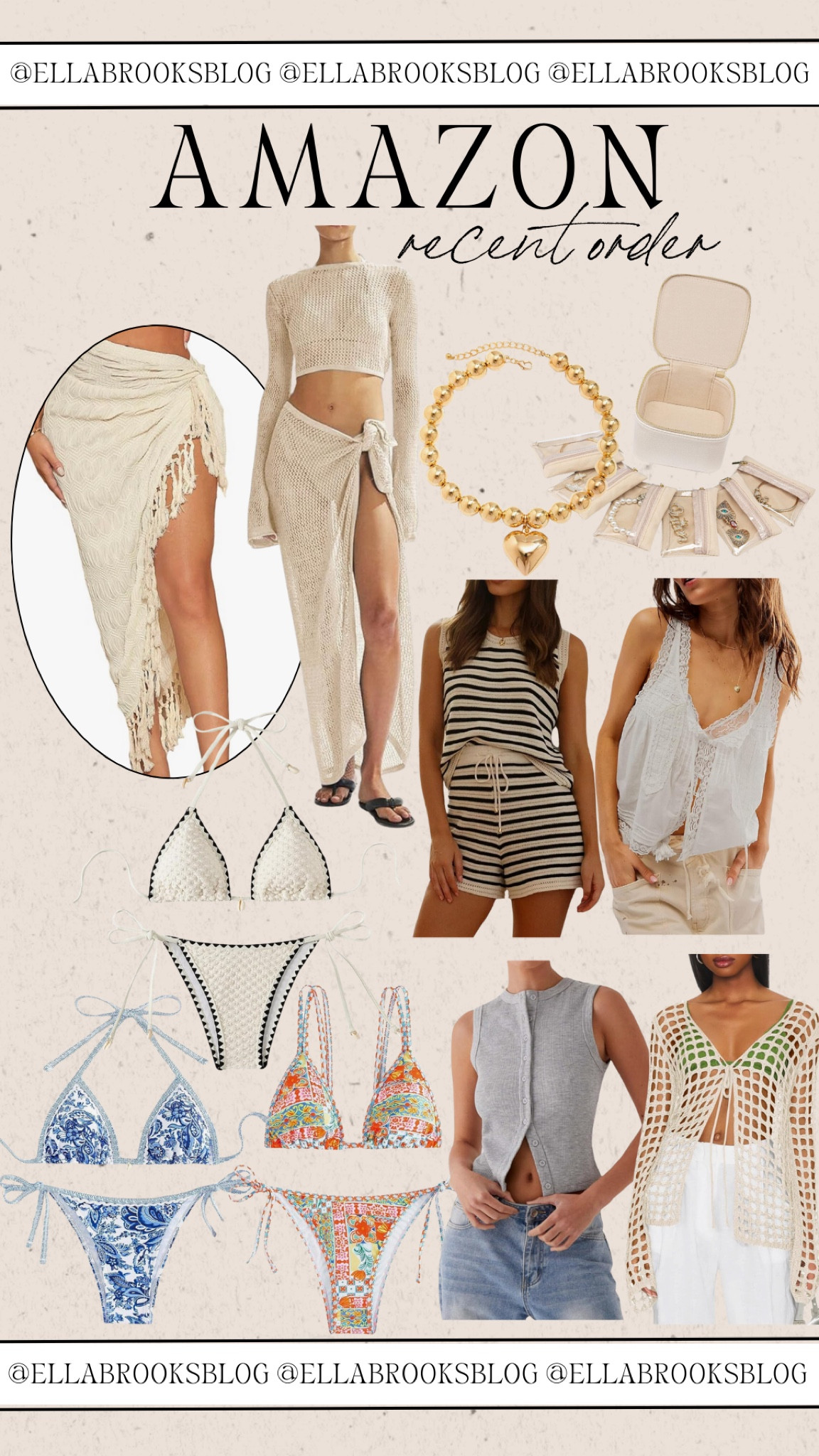 Recent Amazon order!


Amazon fashion, Amazon swim, two piece bikini, two piece set, swimsuit coverup, travel organizer, jewelry holder, gold choker necklace, vacation outfit 

#LTKFindsUnder50 #LTKSwim #LTKStyleTip