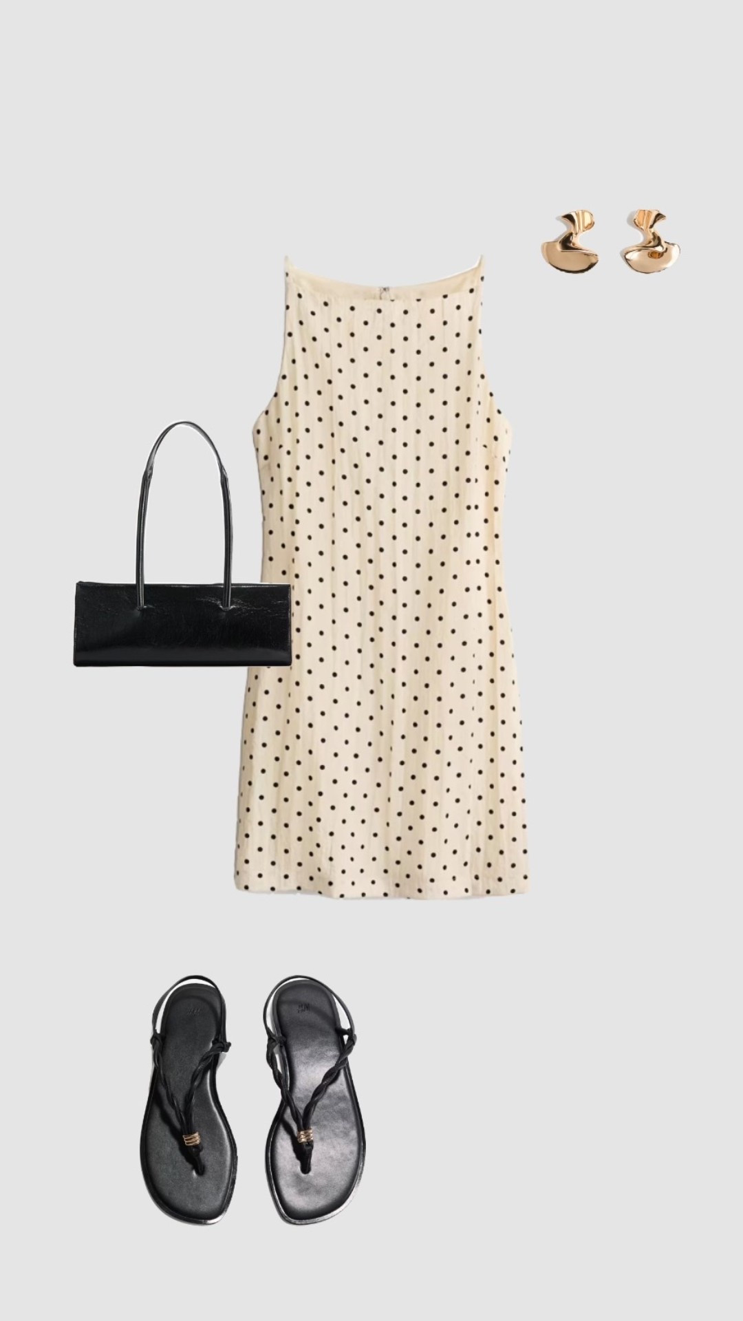 Summer Date Night Outfit 🤍🌞

• cream polka dot mini dress black shoulder bag sandals holiday outfits city break outfit brunch outfit womens uk 2026 outfit garden party bbq •

#LTKsummer #LTKuk #LTKtravel