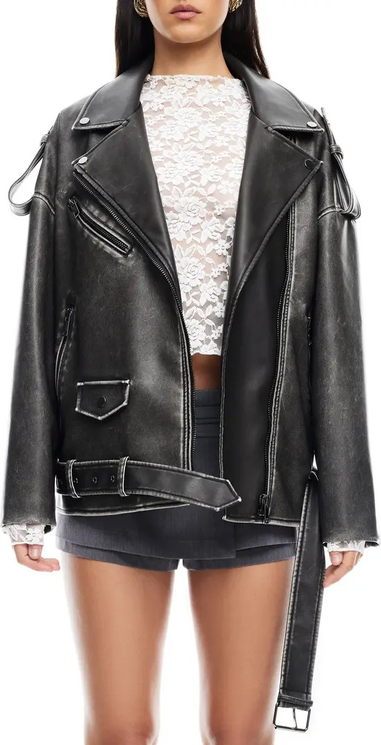 Ace Faux Leather Biker Jacket | Nordstrom