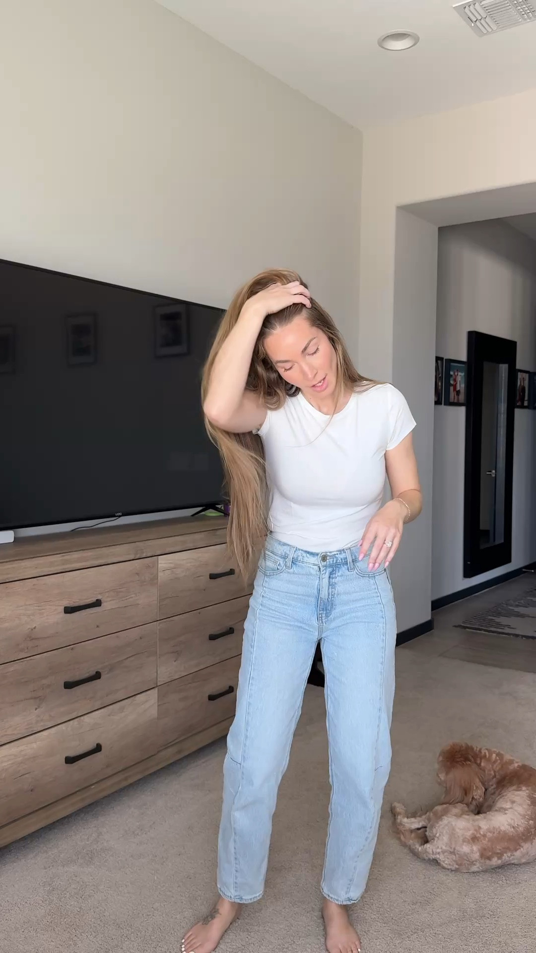 Nothing says Spring like a classic white tee and a good pair of denim. This is a must have for your closet this spring! 

#LTKmomlife #LTKgrwm #LTKootd