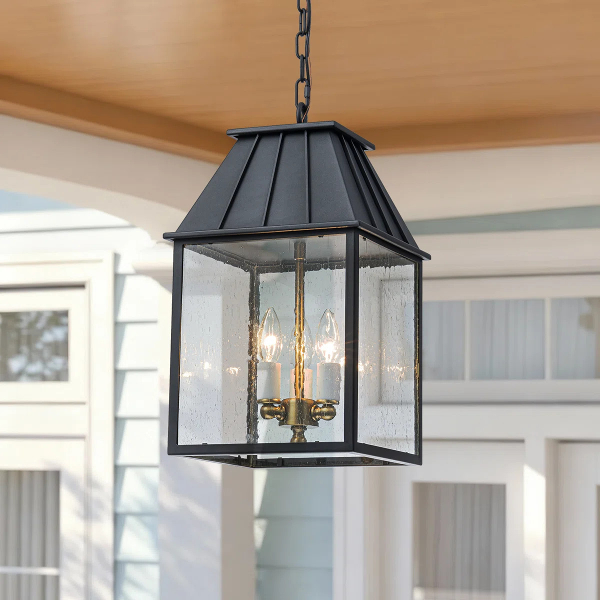 Copen 3-Light Cottage-Style Outdoor Lantern Pendant Light | Wayfair North America