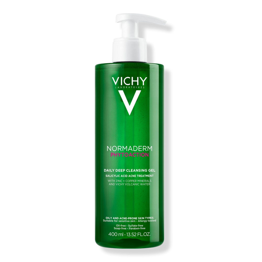 Vichy Normaderm Phytoaction Daily Deep Cleansing Gel Face Cleanser with Salicylic Acid - 13.5 oz | Ulta