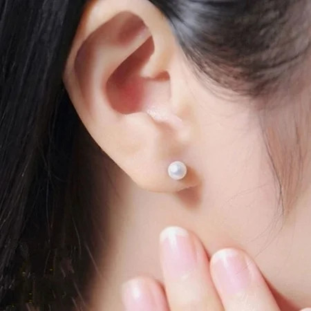 BFYSFBAIG Fashion Hot Freshwater Pearl Stud Earrings For Women Earrings Women S Ear Jewelry Japanese And Korean Version Christmas Present For Wife Earrings Silver Studs | Walmart (US)