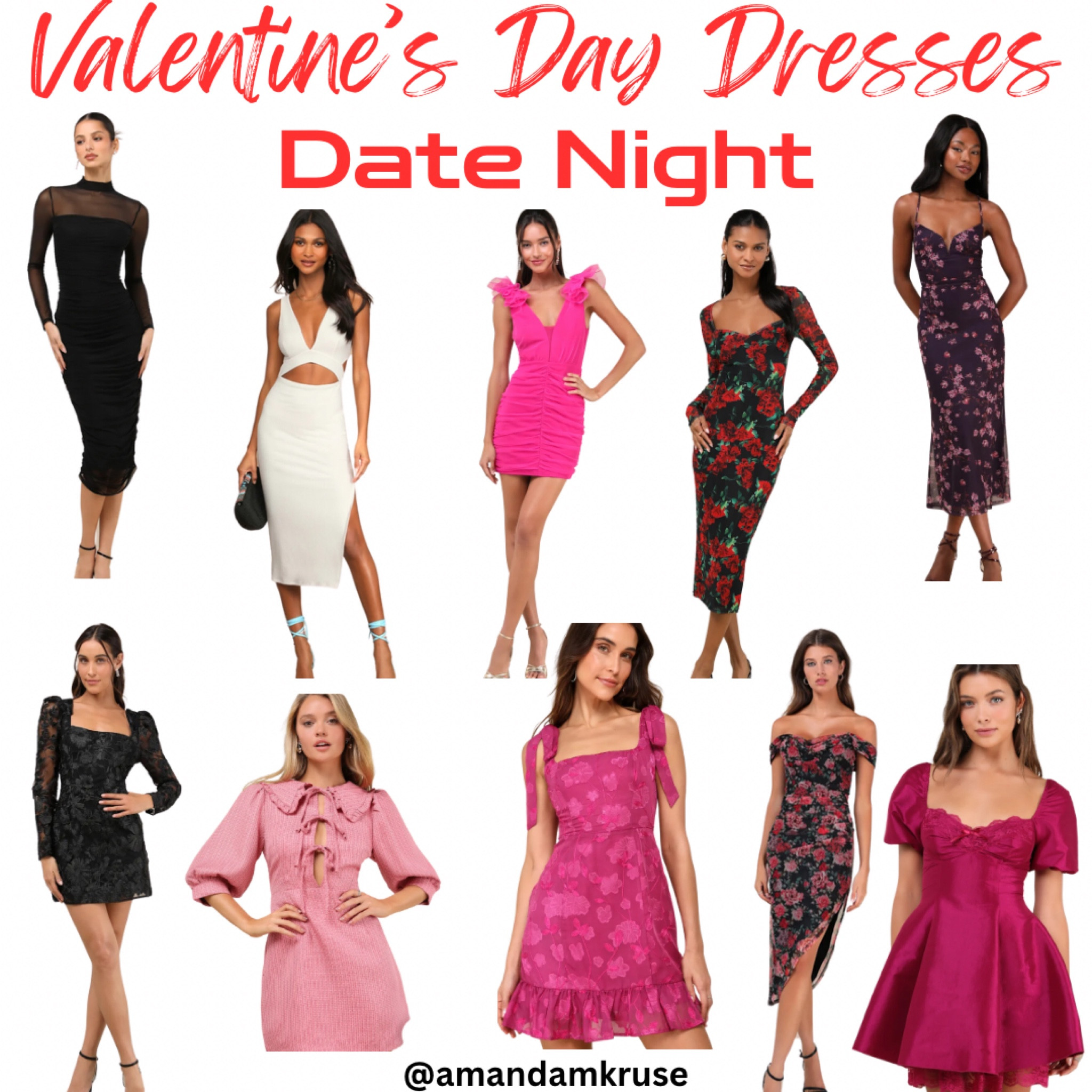 Valentine’s Day date night dresses 

Cocktail dress, Pink dress, red dress, black dress, mesh dress, Valentine’s Day dress 


#LTKFindsUnder100 #LTKFindsUnder50 #LTKSeasonal