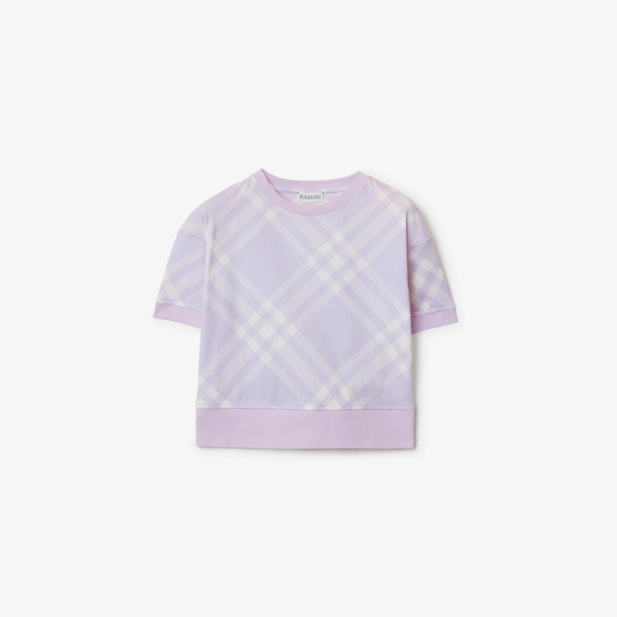 Burberry Childrens Check Cotton T-shirt, Size: 4Y | Burberry (US)