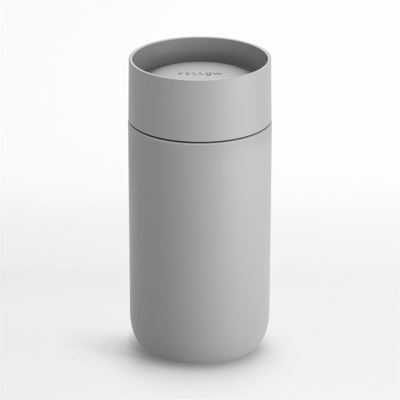 Fellow 12-Oz. Matte Grey Carter Move Mug with 360 Sip Lid | Crate & Barrel | Crate & Barrel