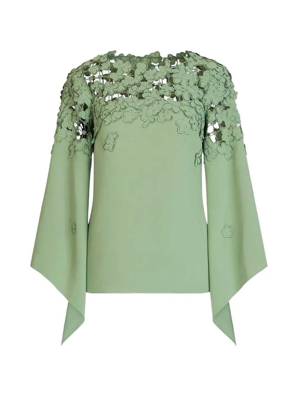 Oscar De La Renta Blusa Con Ricamo | Verde | FARFETCH IT | Farfetch Global