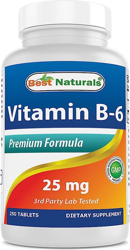 Best Naturals Vitamin B-6 25 Mg Tablets, 250 Count | Amazon (US)