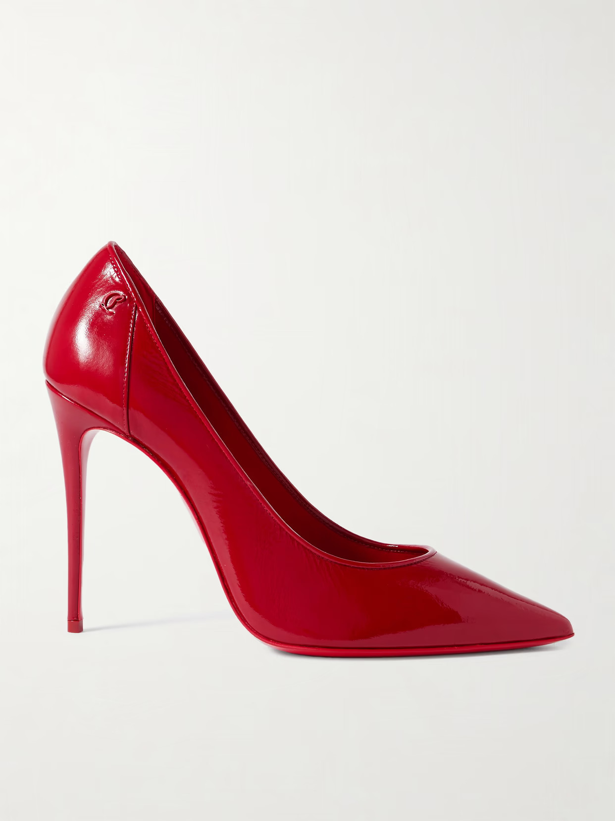 Christian Louboutin - Sporty Kate 100 Patent-leather Pumps - Red - IT41 | NET-A-PORTER APAC