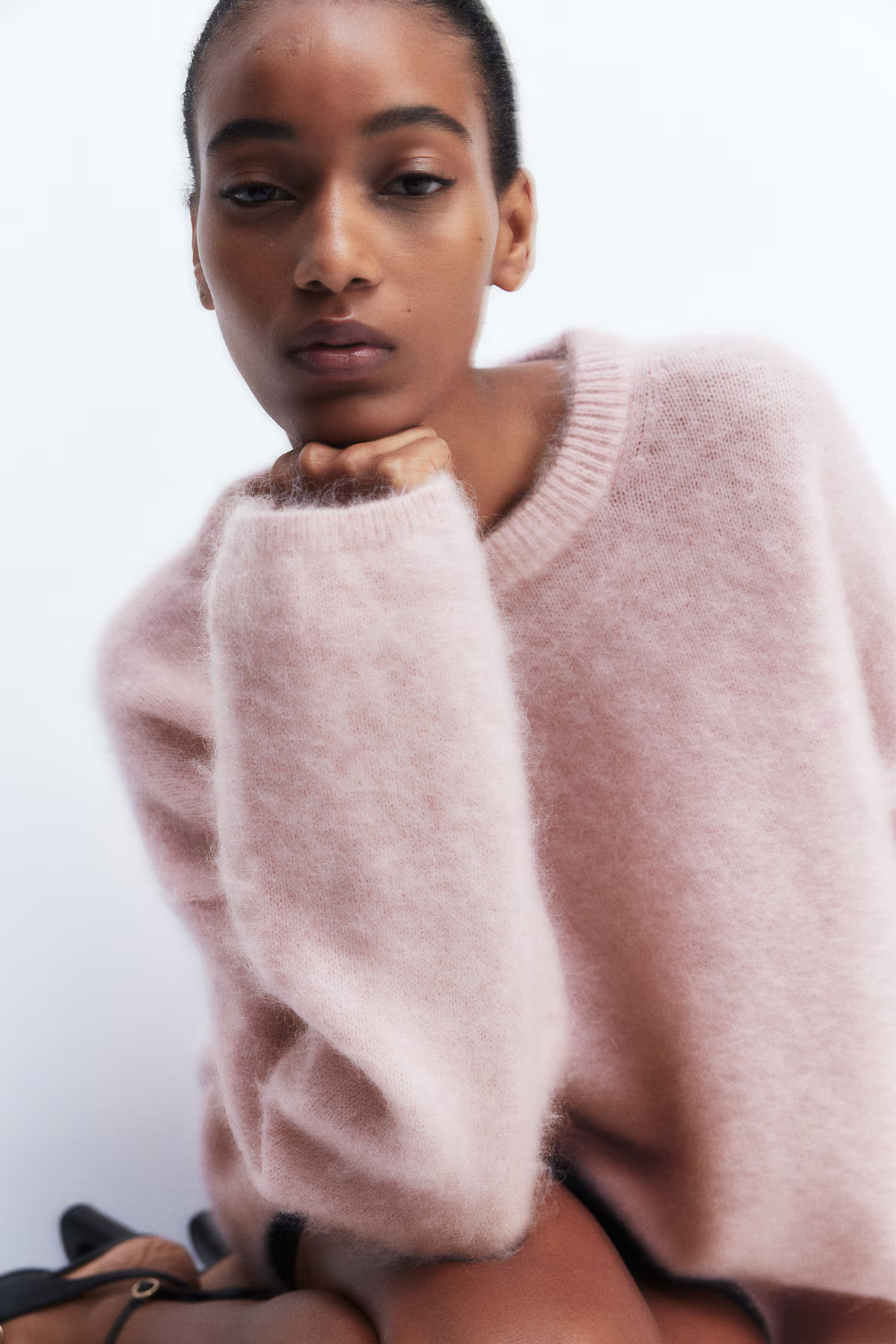 Oversized Mohair-Blend Sweater | H&M (US + CA)