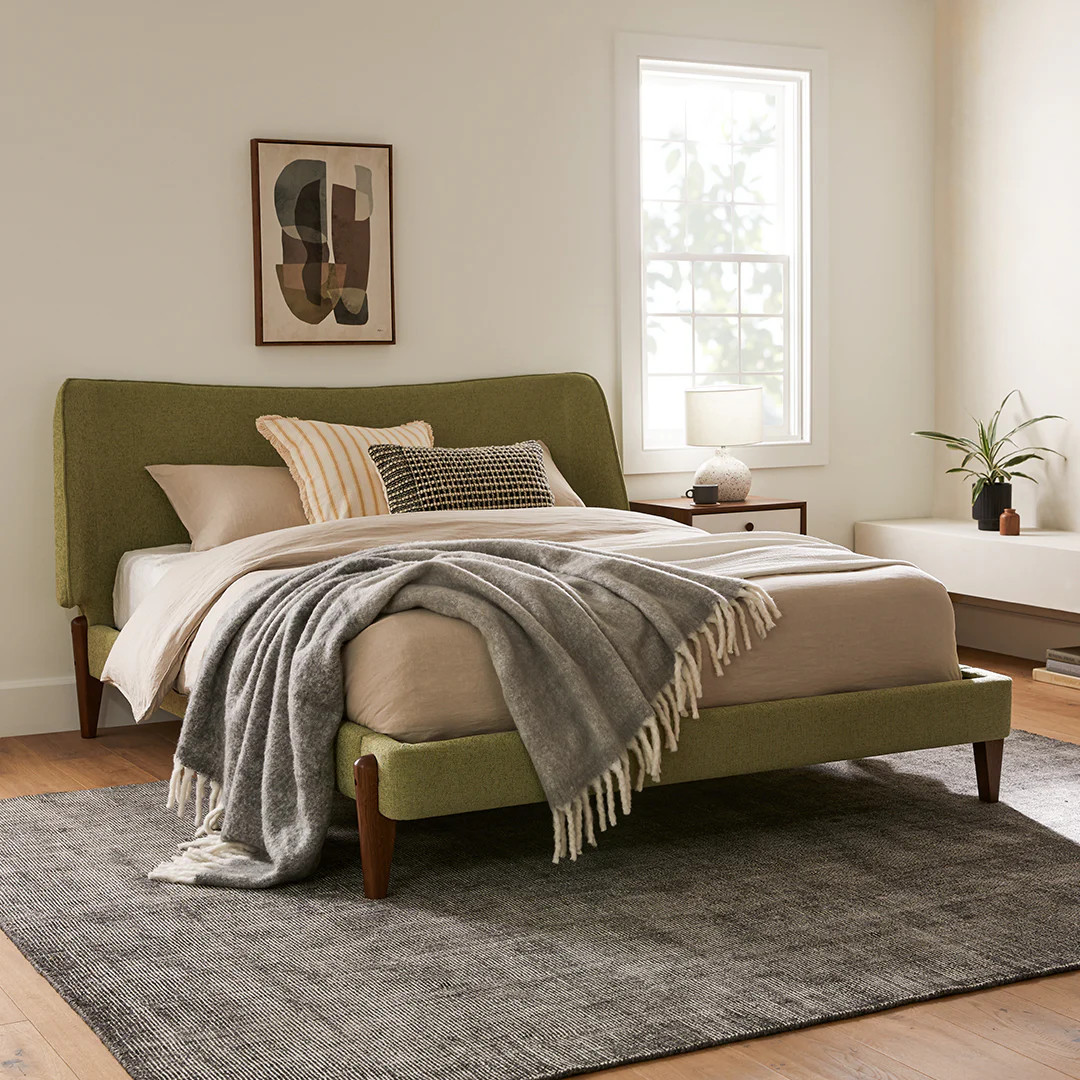 Uden Queen Bed - Light Willow Green | Article