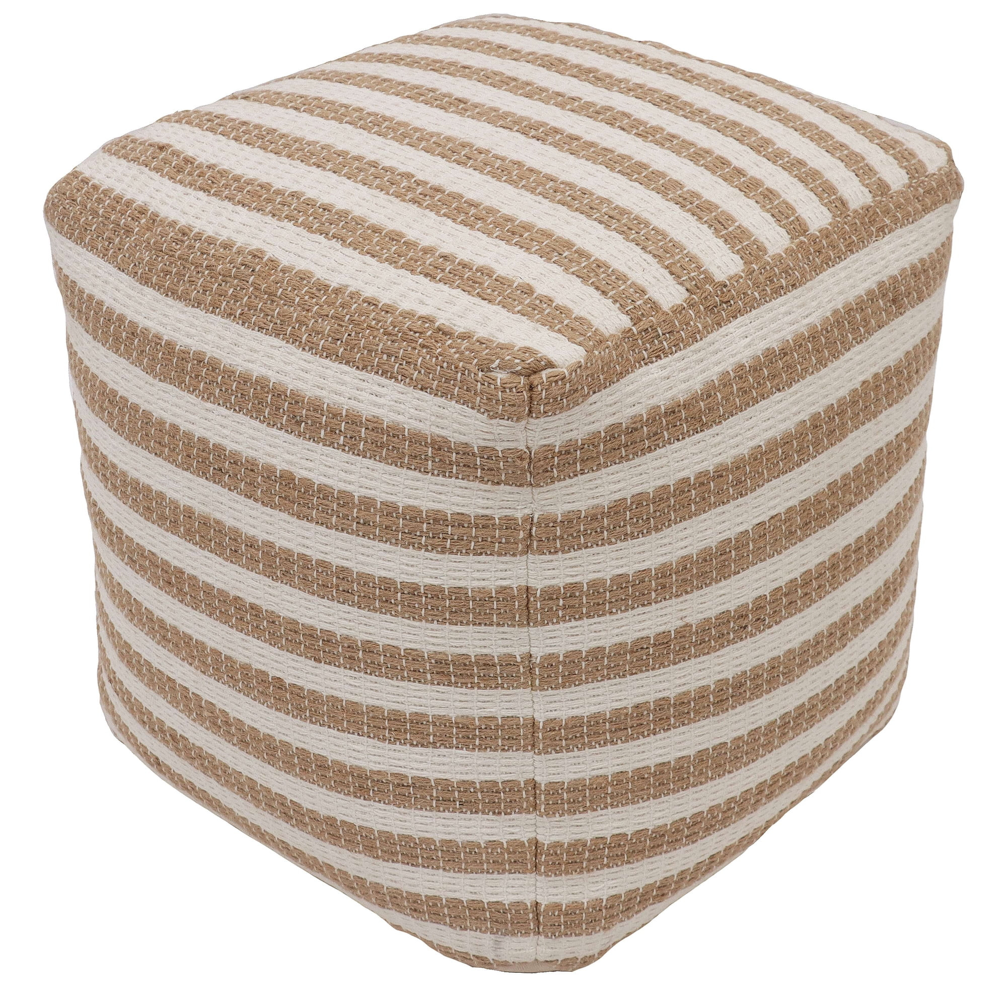 BHG JUTE STRIPE POUF | Walmart (US)