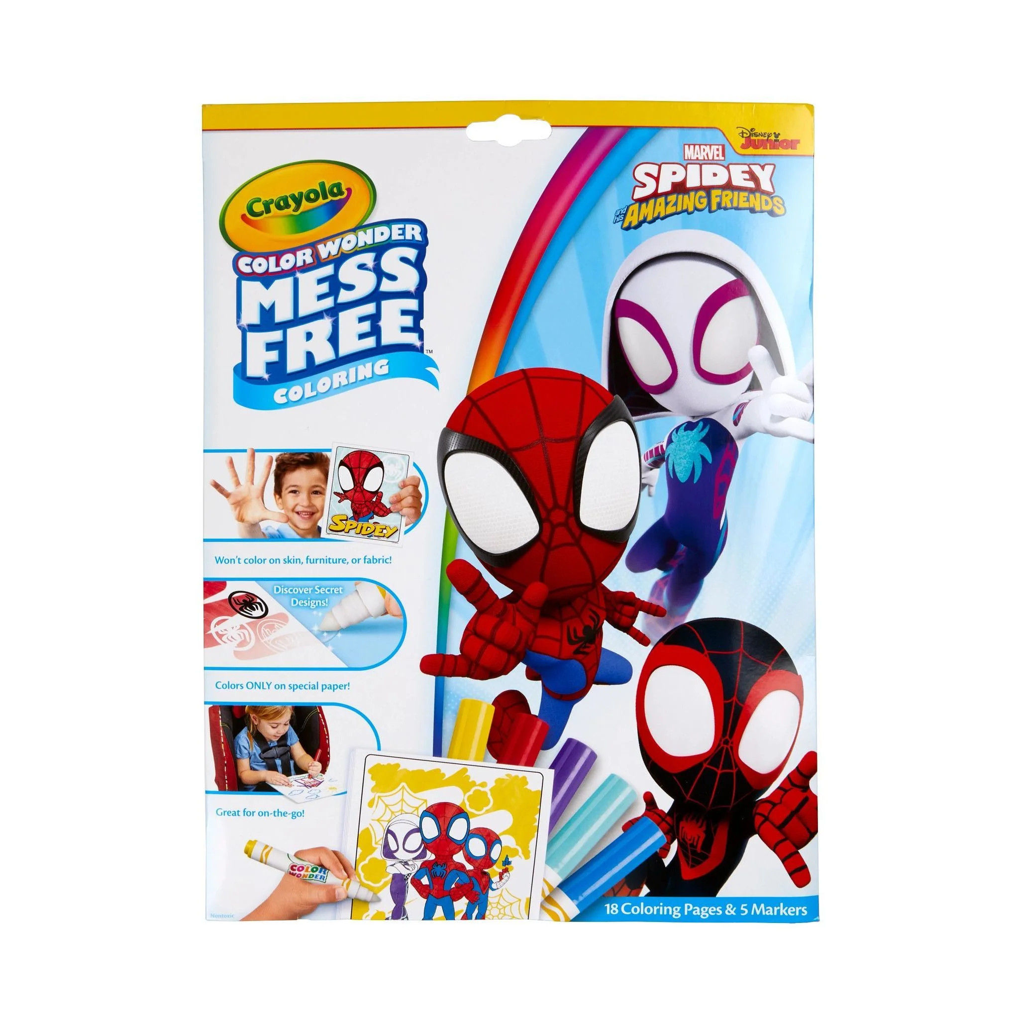 Crayola Color Wonder Mess Free Coloring Pages & Markers, Spidey & His Amazing Friends Art Supplie... | Walmart (US)