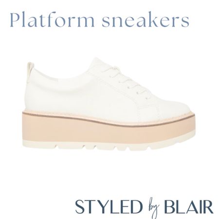 Platform sneakers. Great with flare leg jeans 

#LTKSeasonal #LTKshoecrush #LTKunder100