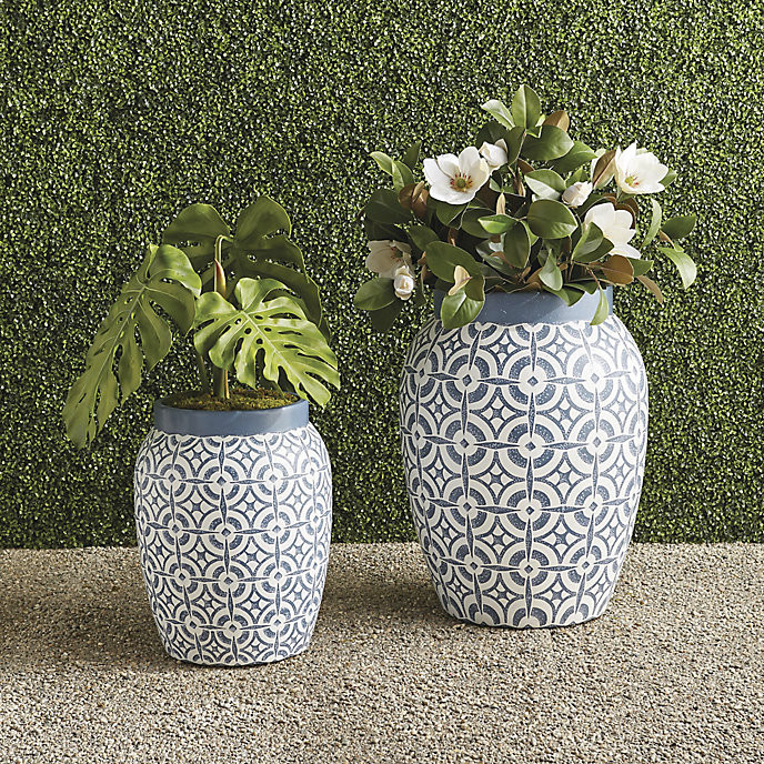 Mendoza Tile Handpainted Planter | Frontgate