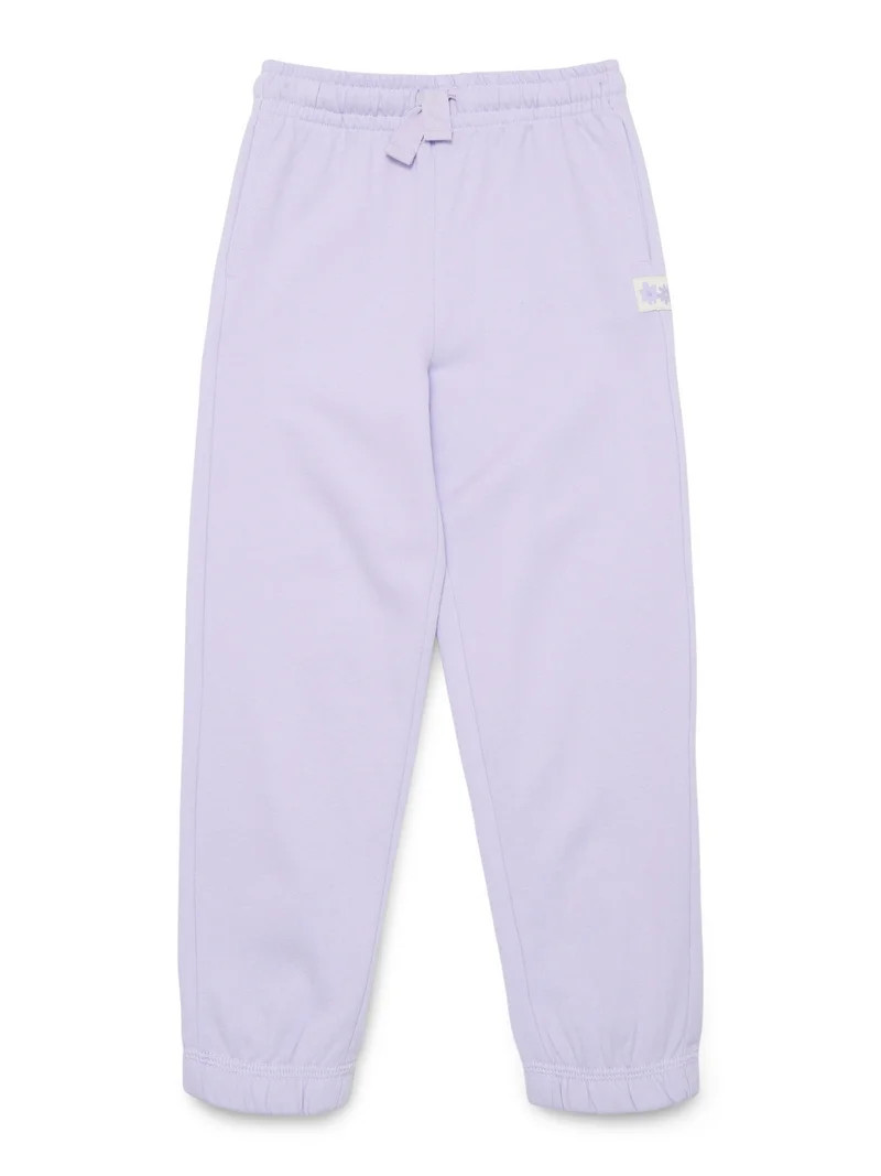Wonder Nation Little Girls Fleece Jogger Pants, Sizes 4-10 | Walmart (US)