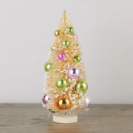 Frosted Cream Bottle Brush Christmas Tree | Walmart (US)