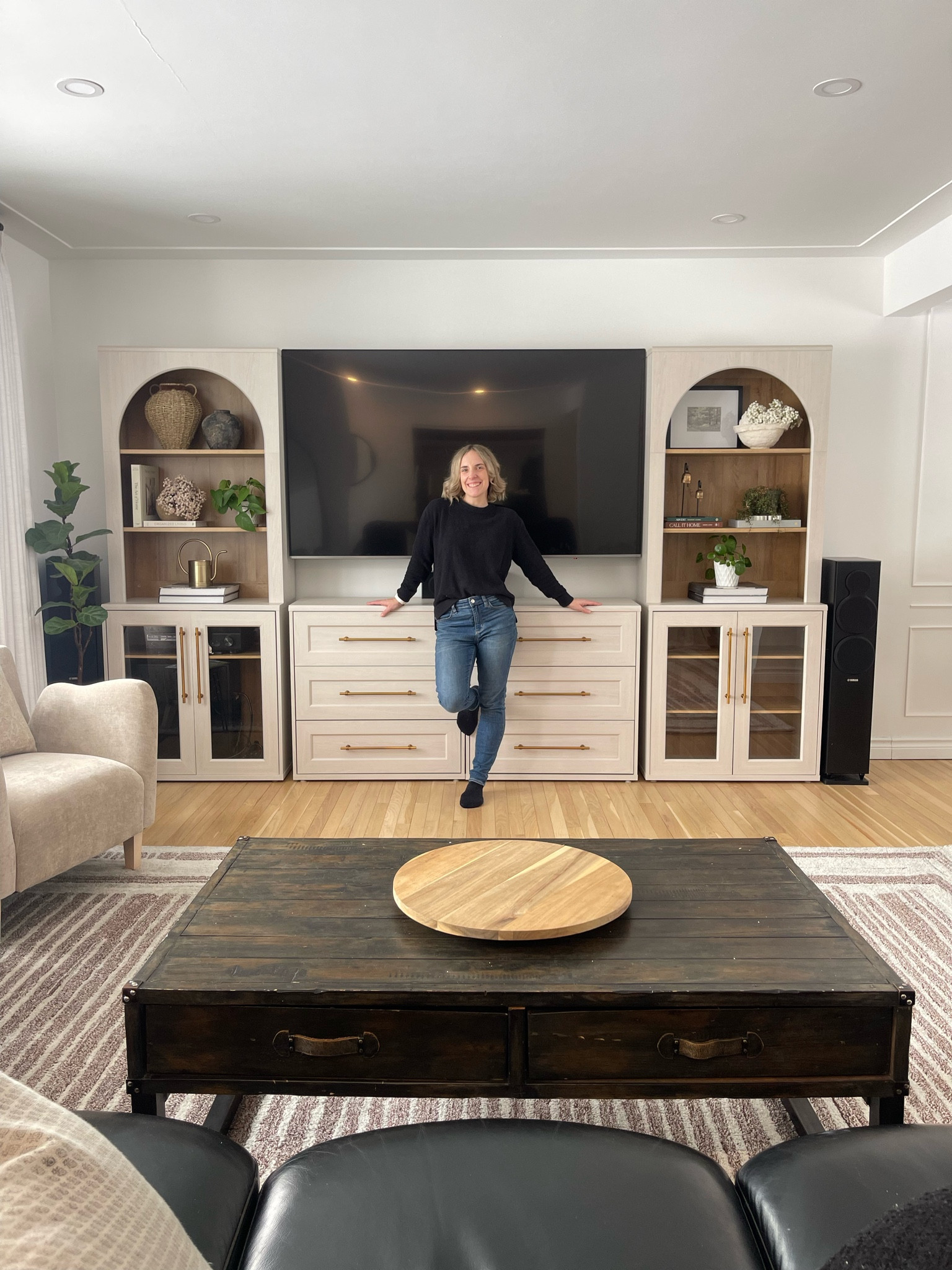 The newest addition to our small living room! 

Introducing to you the MOPIO Modular Storage Cabinet! With the white oak finish paired with the wood tones, arch cabinets, and glass fronts - this cabinet is not only pretty but it’s super practical!!

I love that it’s modular so you can totally customize it to fit your needs! We chose the drawers for their hidden storage - perfect if you have kids or want to hide the clutter, plus open arch shelves and glass cabinets for shelf styling! 


MOPIO, modular storage cabinet, small house organization, organize with me, affordable home furniture, modern transitional interior design, small living room, small house Inspo, small home storage solutions, organization, playroom organization, pretty and practical, functional home decor and furniture, living room, arch cabinet, shelf styling home decor on a budget, boujee on a budget, boujie on a budget 

#LTKOver40 #LTKSaleAlert #LTKHome