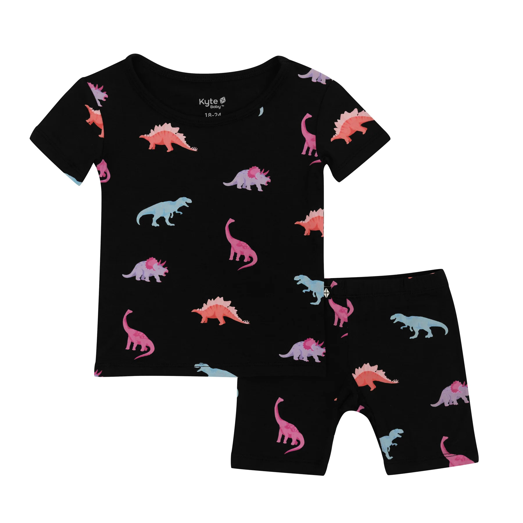 Short Sleeve Pajamas in Midnight Roar | Kyte BABY
