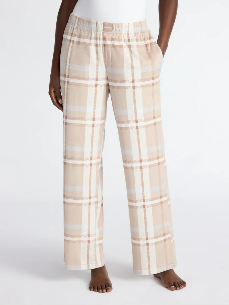 Joyspun Women's Velour Wide-Leg Sleep Pants, Size XS-3X | Walmart (US)