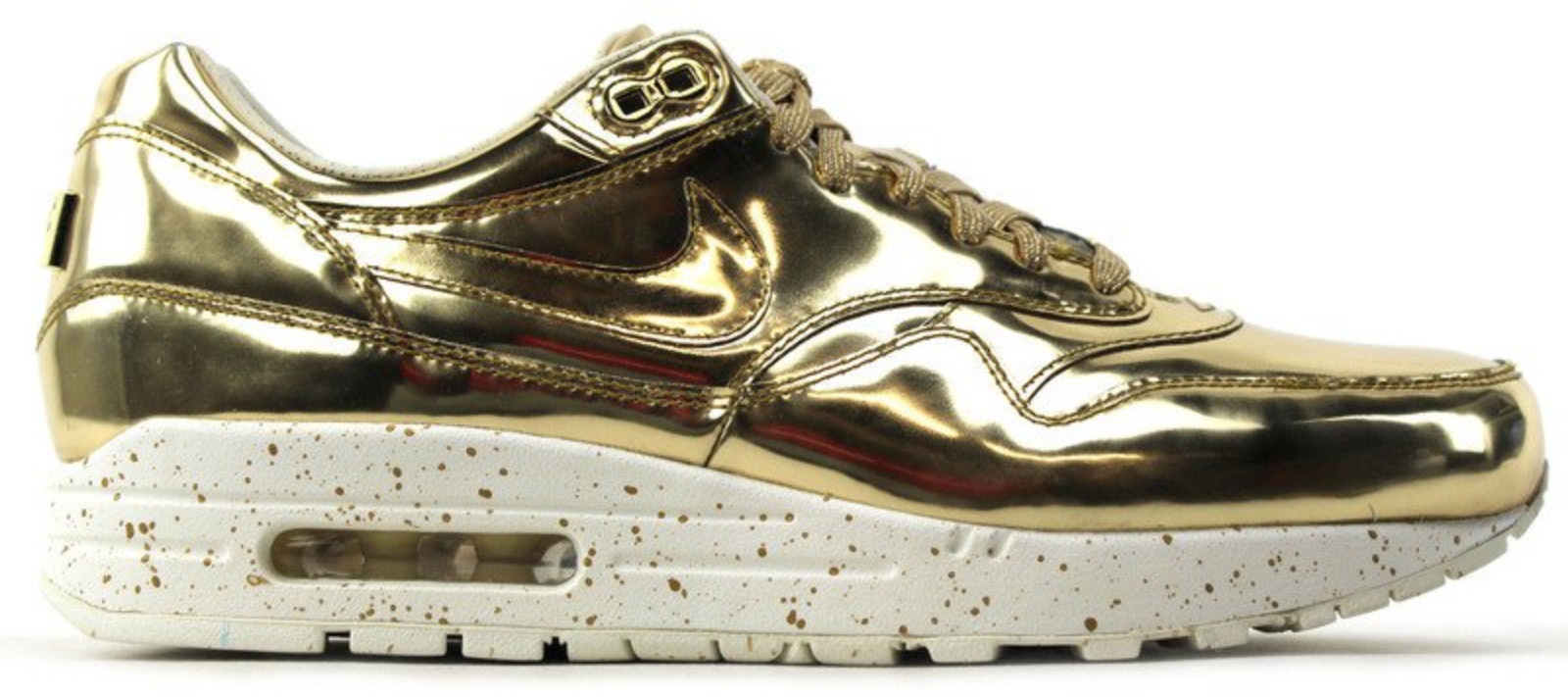 Men's Nike Air Max 1 Liquid Gold Sneakers in Metallic Gold/Sail | StockX
