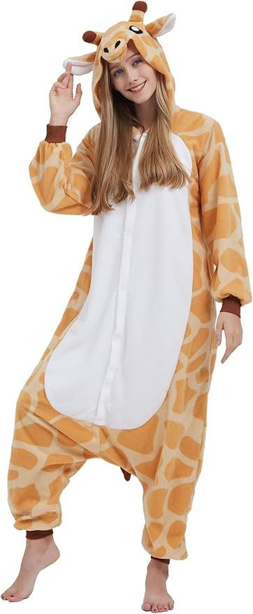 SAMGU Adult Animal Onesies, Halloween Cosplay Costume, One Piece Pajamas Jumpsuit for Women Men | Amazon (US)