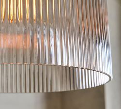 Cooper Ribbed Glass Pendant (5"-14") | Pottery Barn (US)
