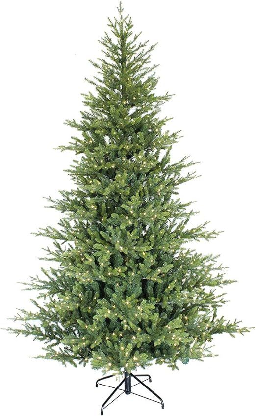 Puleo International 7.5 Foot Pre-Lit Alberta Spruce Artificial Christmas Tree with 1,000 Warm Whi... | Amazon (US)