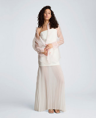 Women's Combo Pleated Dress | Macy's