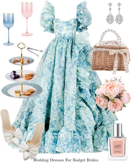 Romantic and feminine bridal outfit in blue-green.

#springwedding #blueetherealgown #springoutfit #blueprincessgown #prettypreppyoutfit

#LTKstyletip #LTKwedding #LTKSeasonal