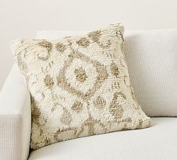 Kerr Textured Ikat Pillow | Pottery Barn (US)