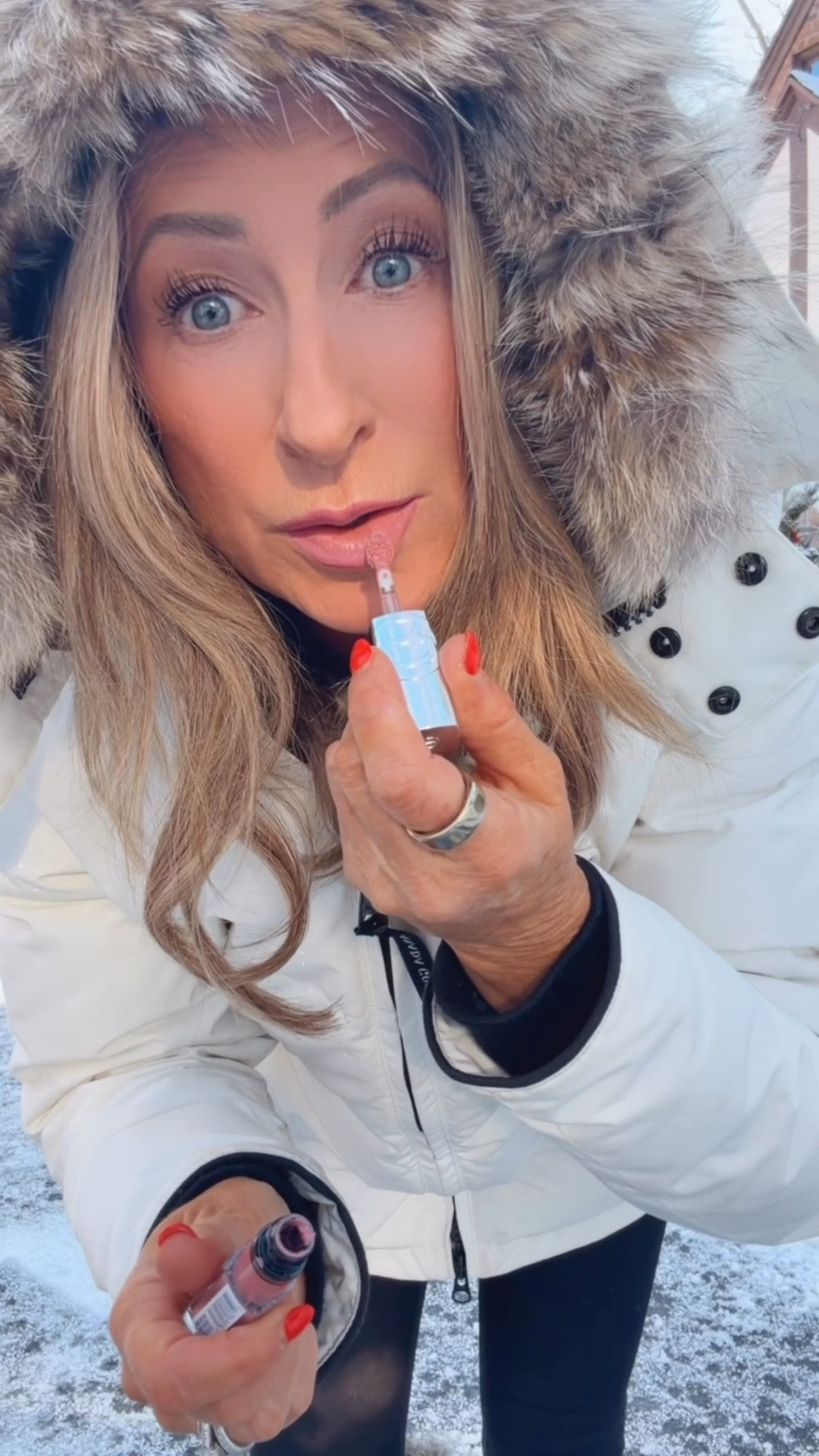 Over 40, over 50, lip, gloss, winter coat, winter boots, ski, ski coat, ski boots, snow, boots, ￼

#LTKOver40