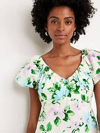 V-Neck Mini Swing Dress | Old Navy (US)