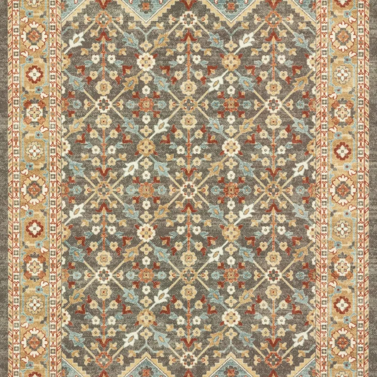 Mainstays Persian Medallion Loop Print Rust Brown Indoor Accent Rug, 1'8"x2'10" | Walmart (US)