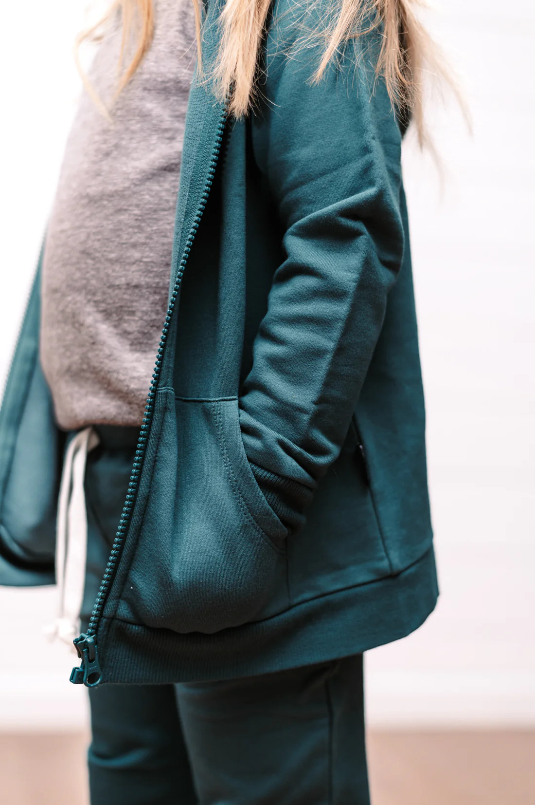 ZIP BAMBOO HOODIE- Organic Cotton French Terry | millie + roo