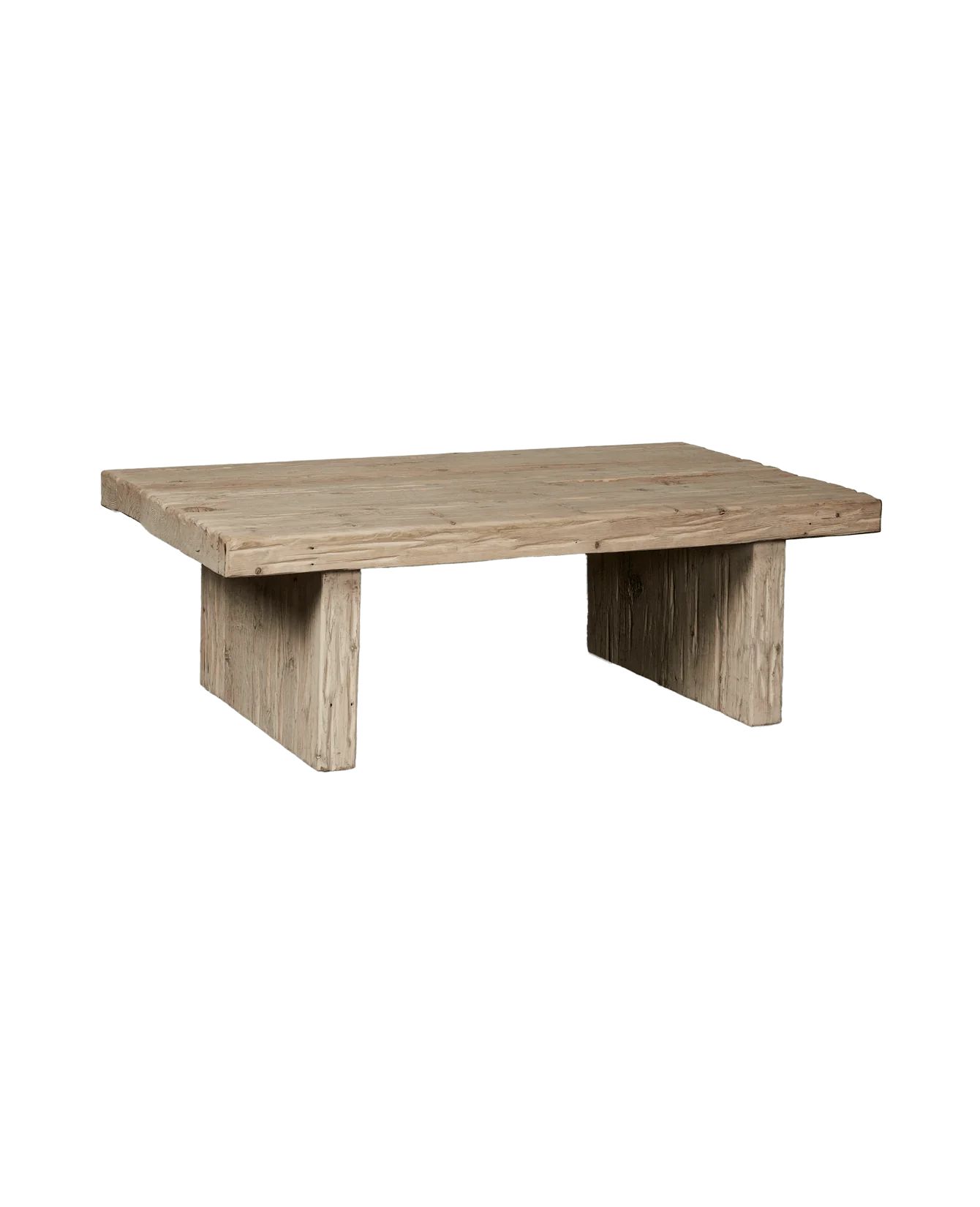 Reclaimed Elm Coffee Table - Bleached from China | Olive Ateliers