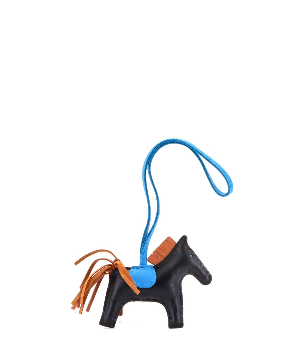 Pre-Owned Hermes Pm GriGri Rodeo Bag Charm Leather - Black | Macy's