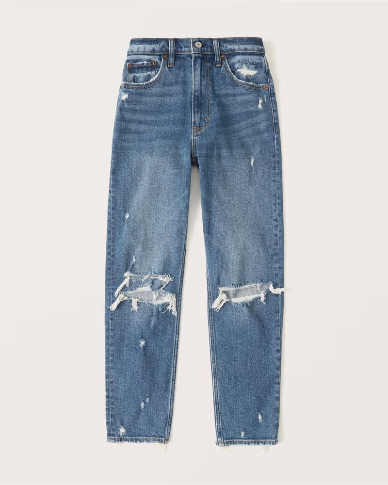 High Rise Mom Jeans | Abercrombie & Fitch (US)