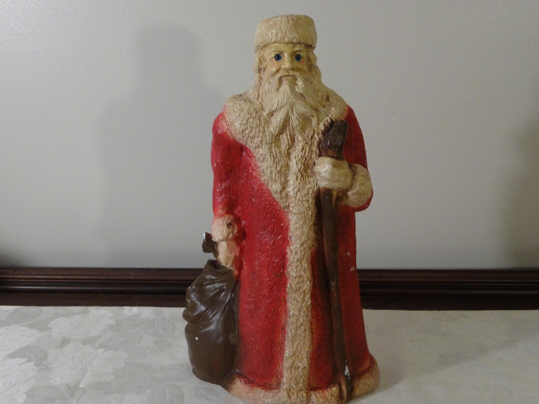 Vintage "old World Santa" Universal Statuary Company Chalkware/plaster 13" - Etsy.de | Etsy (US)