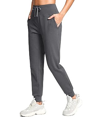 G Gradual Women's Fleece Lined Joggers with Zipper Pocket Water Resistant Running Hiking Pants Wi... | Amazon (US)