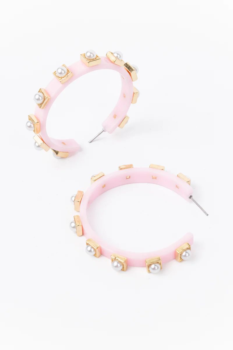 Madison Earrings- Pink | Avara