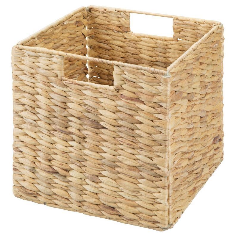 mDesign Woven Hyacinth Home Storage Basket Cube Furniture, 6 Pack | Target