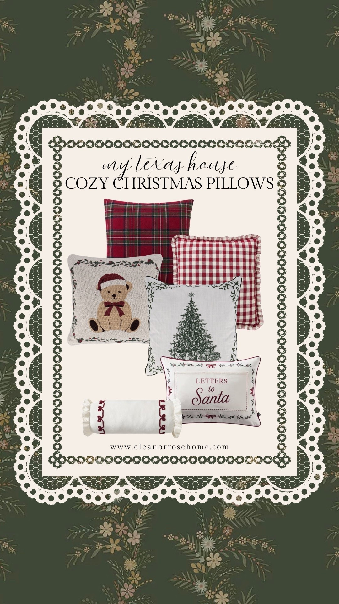 Cozy Christmas pillows from My Texas House at Walmart.

#LTKHome #LTKSeasonal