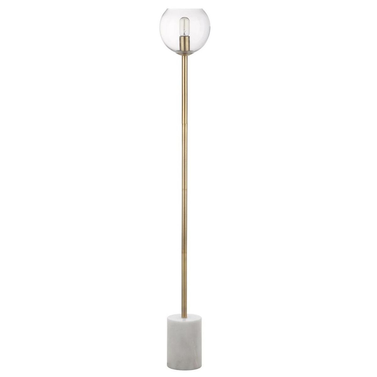 Bradley Floor Lamp - White/Brass Gold - Safavieh. | Target
