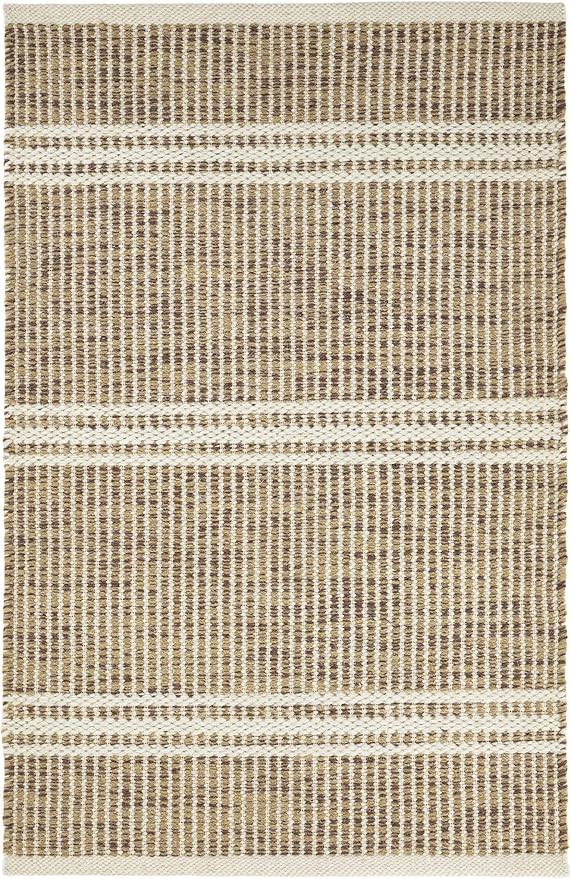 Dash and Albert Malta Wool Area Rug - 9' x 12' Natural - Neutral Coastal Charm Handwoven Wool Acc... | Amazon (US)