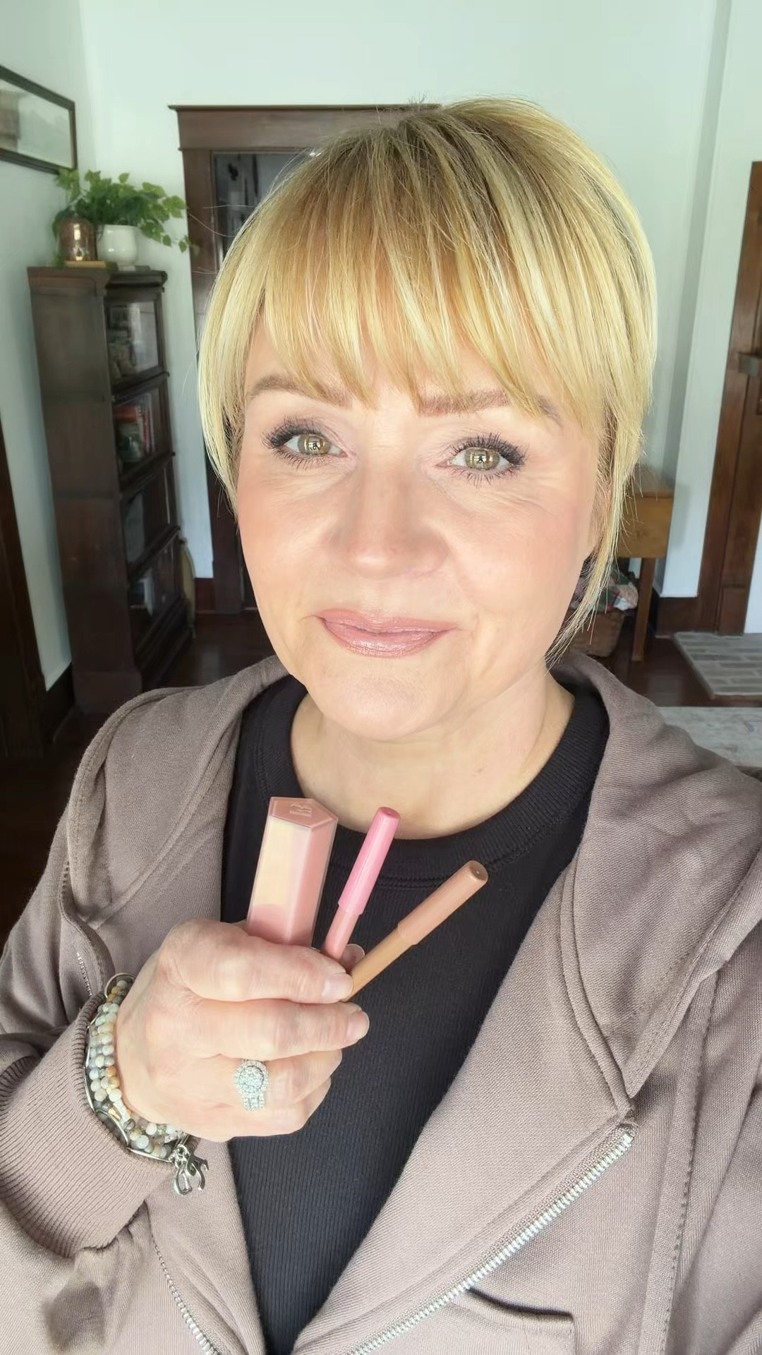 One of my favorite lipsticks. Love this color Blazed Dount.  I used both lip liners in Wifey and Spiffy.  

#LTKBeauty #LTKOver40