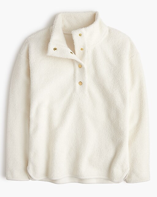 Sherpa snap pullover | J.Crew Factory